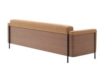 RAP SF1136 - Leather leisure sofa by Andreu World - view 3